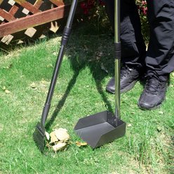 Niubya Dog Stainless Steel Rake Pooper Scooper Set, Silver & Black slide 2 of 7