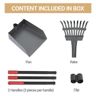 Show full view: Niubya Dog Stainless Steel Rake Pooper Scooper Set, Black & Red slide 9 of 11