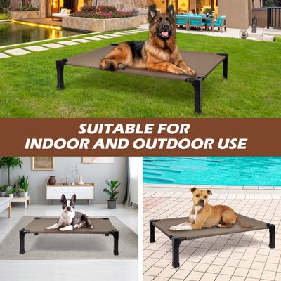 Show full view: Heeyoo Elevated Cooling Dog Bed, Brown, X-Large slide 8 of 11