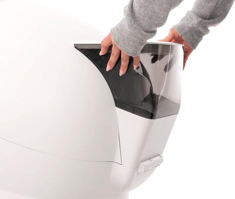 Show full view: Whisker Litter-Robot 4 LitterHopper Cat Litter Refill System, White slide 5 of 6