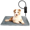Niubya Dog & Cat Heating Pad with Removable Cover, Grey, X-Small