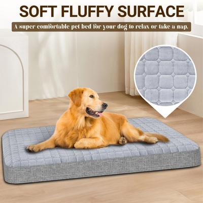 Show full view: Heeyoo Inflatable Orthopedic Dog Bed with Removable Cover, Grey, Medium slide 6 of 7