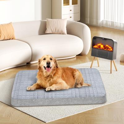 Show full view: Heeyoo Inflatable Orthopedic Dog Bed with Removable Cover, Grey, Medium slide 7 of 7