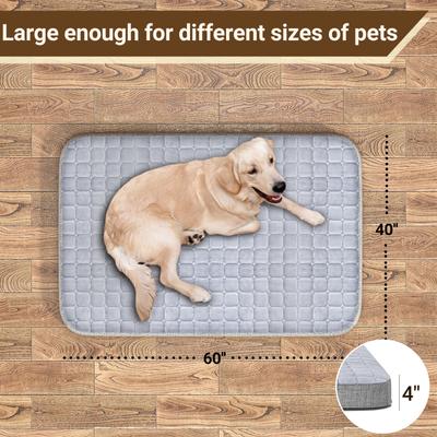 Show full view: Heeyoo Inflatable Orthopedic Dog Bed with Removable Cover, Grey, Medium slide 2 of 7