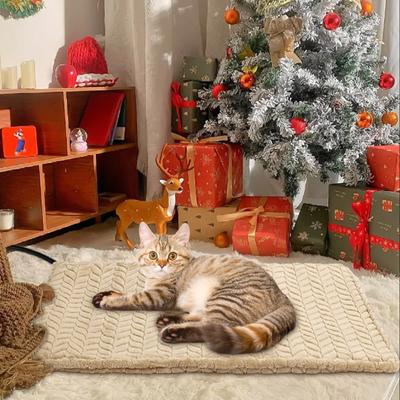 Show full view: Heeyoo Dog & Cat Heating Pad with Removable Cover, Beige, Small slide 10 of 12