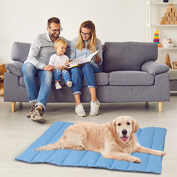 Show full view: Heeyoo Outdoor Foldable Dog Bed, Blue, Medium slide 7 of 7