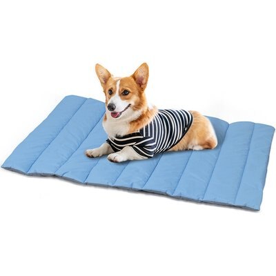Heeyoo Heeyoo Outdoor Foldable Dog Bed, Blue, Medium