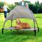 Show in main carousel: Heeyoo Elevated Dog Bed with Canopy, Grey, Large slide 6 of 9