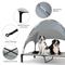 Show in main carousel: Heeyoo Elevated Dog Bed with Canopy, Grey, Large slide 4 of 9