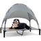 Show in main carousel: Heeyoo Elevated Dog Bed with Canopy, Grey, Large slide 1 of 9