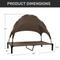 Show in main carousel: Heeyoo Elevated Dog Bed with Canopy, Brown, Large slide 5 of 9