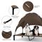 Show in main carousel: Heeyoo Elevated Dog Bed with Canopy, Brown, Large slide 4 of 9