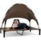 Show in main carousel: Heeyoo Elevated Dog Bed with Canopy, Brown, Large slide 1 of 9