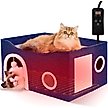 Show in main carousel: Heeyoo Indoor Heated Cat House, Dark Blue slide 1 of 9