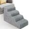 Show in main carousel: Niubya High Density Foam Dog Stairs, Grey, 4 steps slide 1 of 8