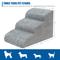 Show in main carousel: Niubya High Density Foam Dog Stairs, Grey, 3 steps slide 2 of 8