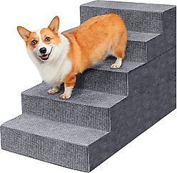 Heeyoo Dog Stairs, Grey, 5 steps