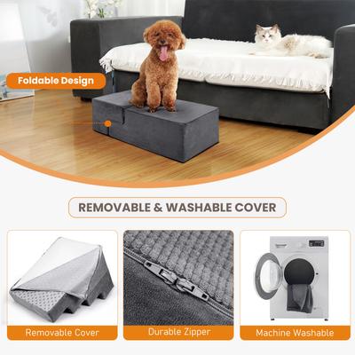 Show full view: Heeyoo Dog Stairs, Grey, 4 steps slide 5 of 9