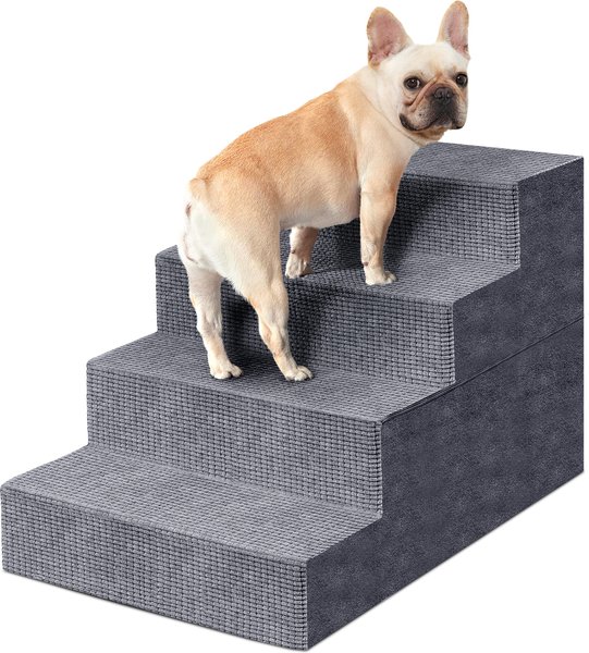 Show full view: Heeyoo Dog Stairs, Grey, 4 steps slide 1 of 8