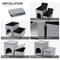Show in main carousel: Heeyoo 3-in-1 Foldable Dog Stairs, Light Grey, 2 steps slide 7 of 8