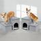Show in main carousel: Heeyoo 3-in-1 Foldable Dog Stairs, Light Grey, 2 steps slide 6 of 8