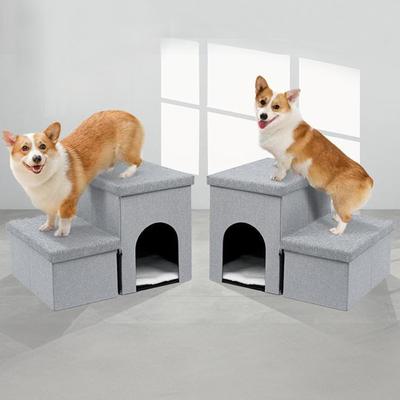 Heeyoo 3-in-1 Foldable Dog Stairs