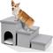 Show in main carousel: Heeyoo 3-in-1 Foldable Dog Stairs, Light Grey, 3 steps slide 1 of 7