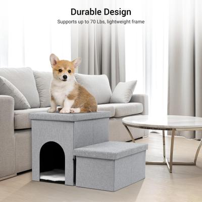 Heeyoo 3-in-1 Foldable Dog Stairs