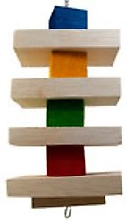 Mighty Bird Toys Balsa Tower Bird Toy, Color Varies, Medium