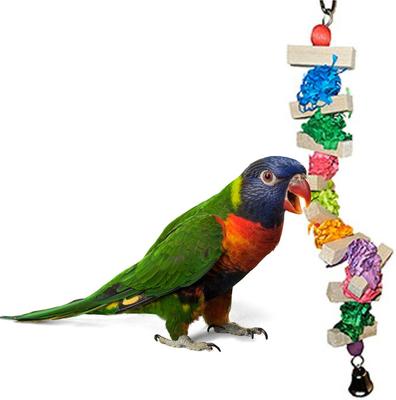 Show full view: Mighty Bird Toys Twisted Cork & Balsa Bird Toy, Color Varies, Medium slide 2 of 2