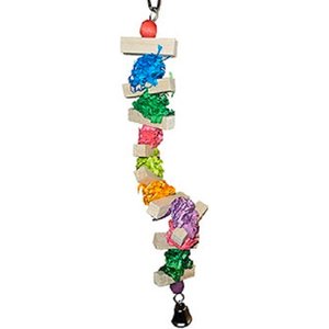 Mighty Bird Toys Twisted Cork & Balsa Bird Toy, Color Varies, Medium