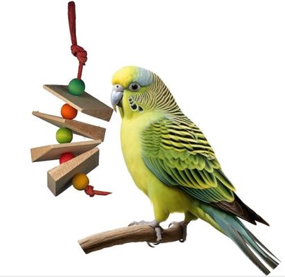 Show full view: Mighty Bird Toys Balsa Wedgee Bird Toy, Color Varies, X-Small/Small slide 2 of 2