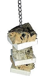 Mighty Bird Toys Balsa & Cork Bird Toy, Natural, Medium slide 1 of 2