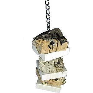 Mighty Bird Toys Balsa & Cork Bird Toy, Natural, Medium