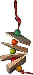 Mighty Bird Toys Balsa Wedgee Bird Toy, Color Varies, X-Small/Small