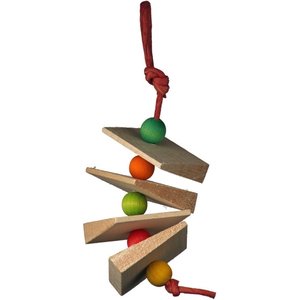 Mighty Bird Toys Balsa Wedgee Bird Toy, Color Varies, X-Small/Small