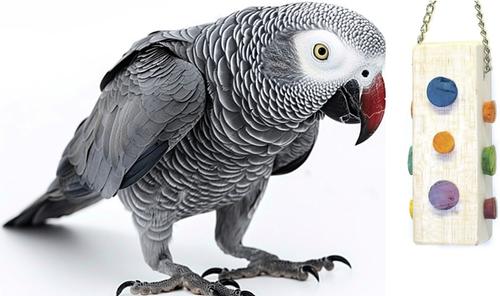 Show full view: Mighty Bird Toys Cork & Balsa Bird Toy, Color Varies, Small/Medium slide 2 of 3