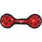 Show in main carousel: Tuffy's Jr 2 Ball Tug Squeaky Plush Dog Toy, Red Paws slide 1 of 4