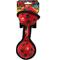 Show in main carousel: Tuffy's Jr 2 Ball Tug Squeaky Plush Dog Toy, Red Paws slide 4 of 4