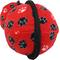 Show in main carousel: Tuffy's Ultimate 2 Ball Tug Squeaky Plus Dog Toy, Red Paws slide 3 of 4