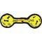 Show in main carousel: Tuffy's Jr 2 Ball Tug Squeaky Plush Dog Toy, Yellow Bones slide 1 of 4