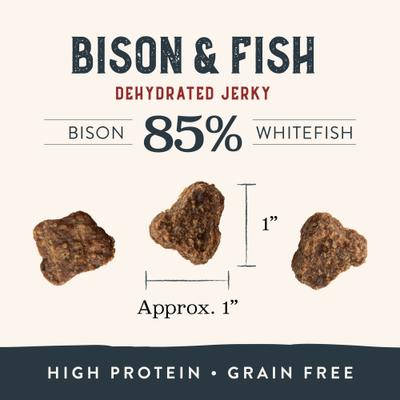 Show full view: Health Extension Bison & Fish Jerky Grain-Free Dog Treats, 4-oz bag slide 4 of 9