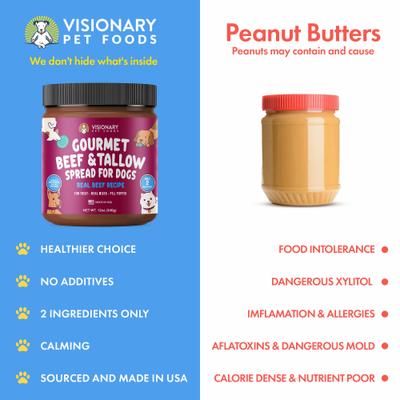 Show full view: Visionary Pet Foods Beef & Tallow Meat Spread Dog Food Topper, 12-oz jar slide 4 of 8