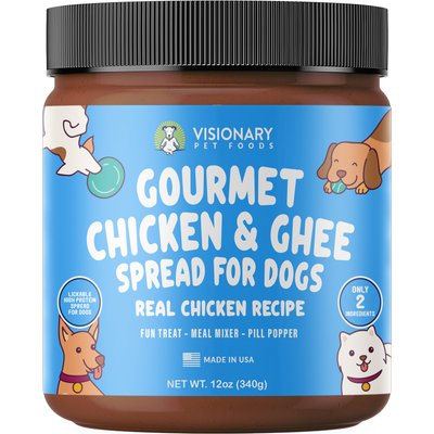Visionary Pet Foods Visionary Pet Foods Chicken & Ghee Meat Spread Dog Food Topper, 12-oz jar