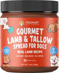 Visionary Pet Foods Lamb & Tallow Meat Spread Dog Food Topper, 12-oz jar slide 1 of 6