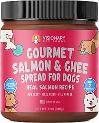 Visionary Pet Foods Salmon & Ghee Meat Spread Dog Food Topper, 12-oz jar