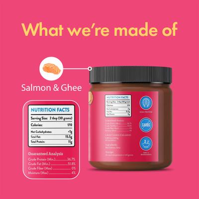 Show full view: Visionary Pet Foods Salmon & Ghee Meat Spread Dog Food Topper, 12-oz jar slide 3 of 8