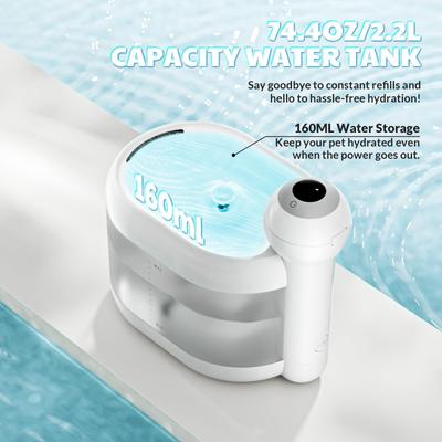 Show full view: Happy & Polly Wireless Smart Cat Water Fountain, 2.1-liter slide 4 of 12