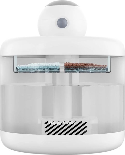 Happy & Polly Snowman Wireless Smart Cat Water Fountain with 5 Filters, 2.1-L, White