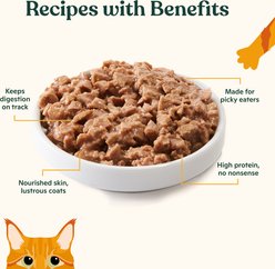 Made by Nacho Sustainably Caught Salmon & Sole Recipe with Bone Broth Minced Wet Cat Food, 3-oz can, case of 6 slide 2 of 7